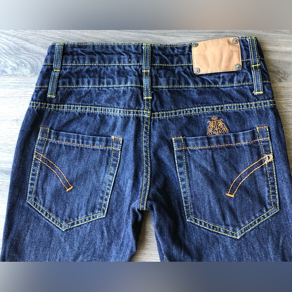 Dondup Dark Blue Straight Leg Jeans